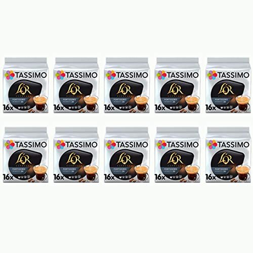 Tassimo L'Or Espresso Coffee Fortissimo Gold Coffee pods - 10 Packs (160 Drinks)