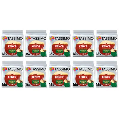 Tassimo Kenco Decaf Coffee Pods - 10 Packs (160 Drinks)