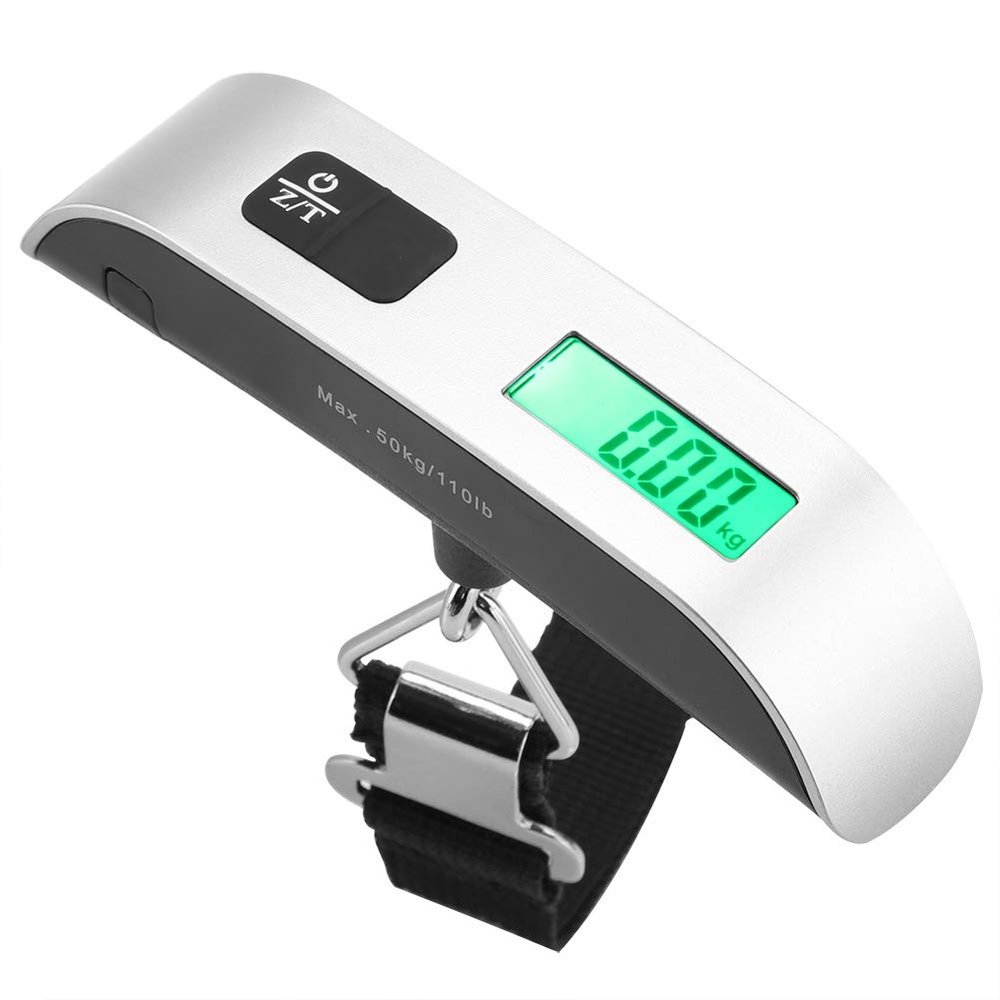 Raguso 50Kg LCD Digital Scale fordurableSturdy Mini Portable Pocket Weighing Scale for Luggage Express Vegetables
