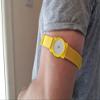 CGM Clips UK - Sensor Armband Holder/Protector Compatible with Freestyle Libre 1/2 (Yellow) view 3