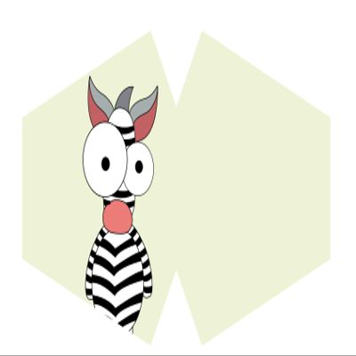 Beespoke Gifts Reusable Fashion Face Mask - Crazy Zebra (Children)