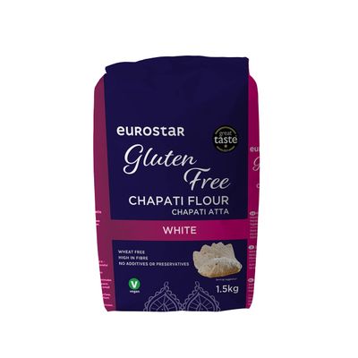 Eurostar Chapati Atta Gluten Free Flour (White, 1.5kg)