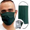 Reusable Face Mask GENERISE Double Fabric Cotton Face Mask x3 - Pleated for Extra Breathability & Comfort - Washable (Mixed Colours) view 4