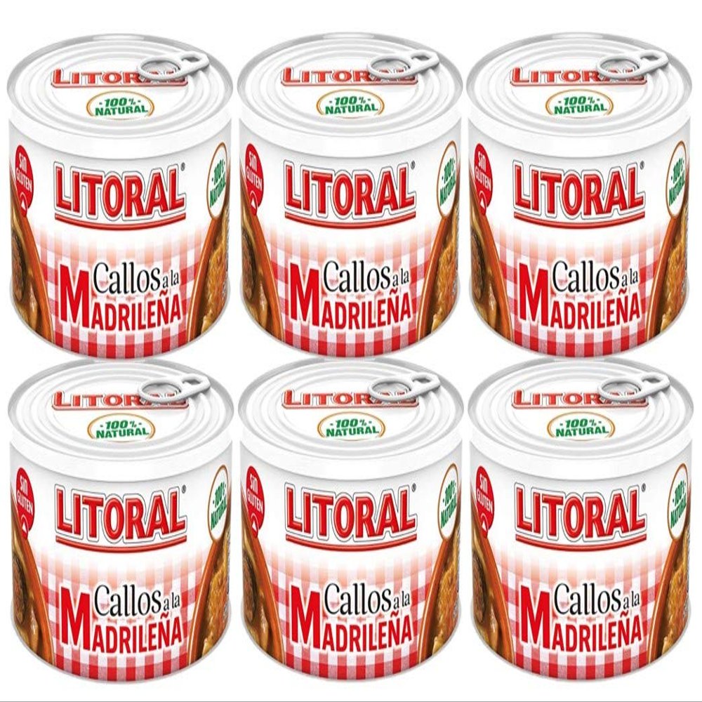 Litoral: Callos Madrilea - 380 gr - Pack of 6 cans