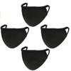 OgLuxe Womens 100% Cotton Washable Outdoor Face Protector Two Layers Mouth Cover Floral With Ear Loops (TwoLayer 4Pack Black) view 1