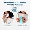 LastTissue Reusable Cotton Tissue Pack | Face Towels & Handkerchiefs for Men & Women  Washable, Sustainable Facial Tissue with Storage Case - Turquoise view 3
