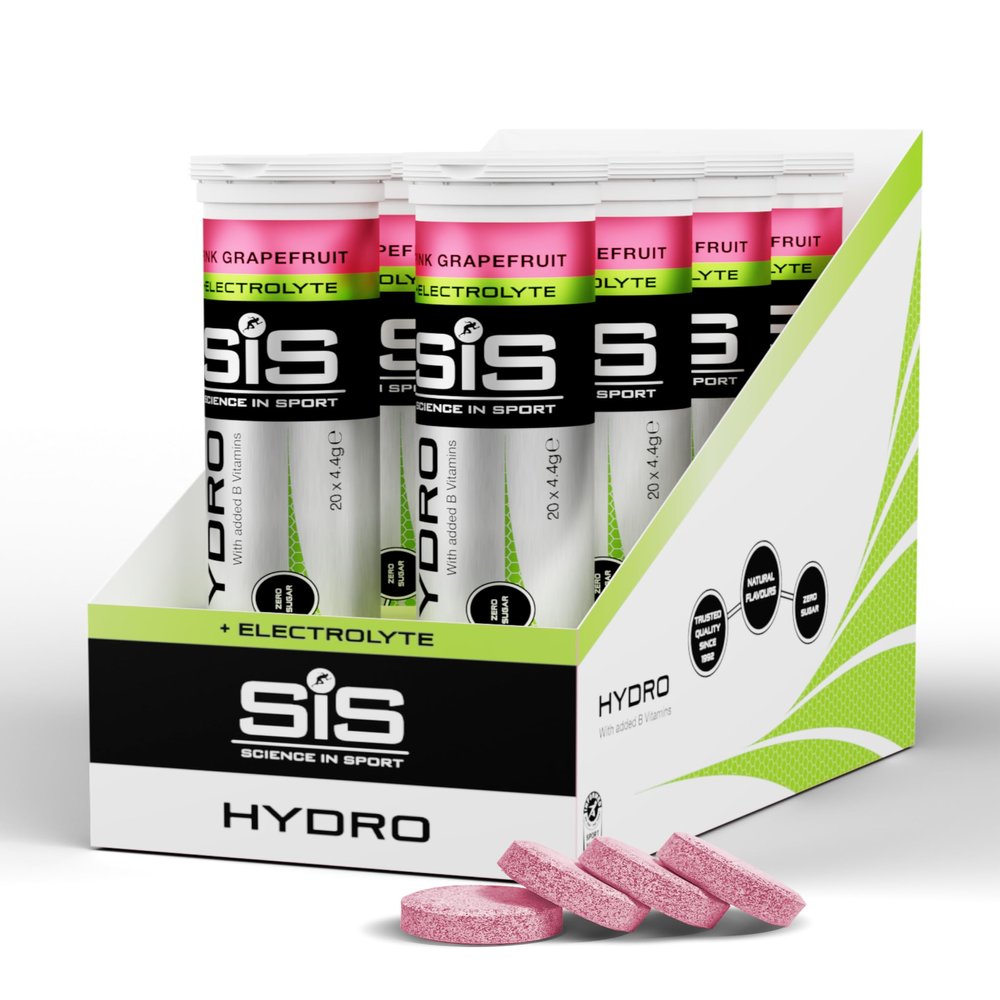 Science in Sport Hydro Electrolyte Tablets 160 pcs. Pink Grapefruit Vegan & Gluten-Free, Ideal to Promote Hydration and Maintain Electrolytes Balance (Packaging May Vary)