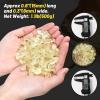 1.1lb Natural Crushed Citrine Quartz Lemon Quartz Tumbled Crystal Chips-Citrine Quartz Healing Crystals Chips Bulk, Crushed Crystal Gemstones for Crafts, Beautiful Package for Gifts view 3