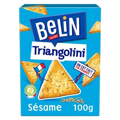 Belin - Crackers Triangolini 100G - Lot of 4 - Price Per Lot - Fast Delivery