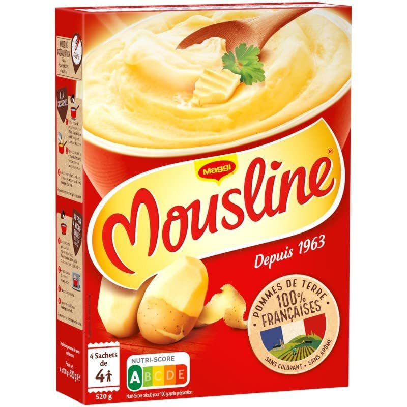 Maggi - Mousline - Mashed Nature 520G - Lot of 4 - Price Per Lot - Fast Delivery