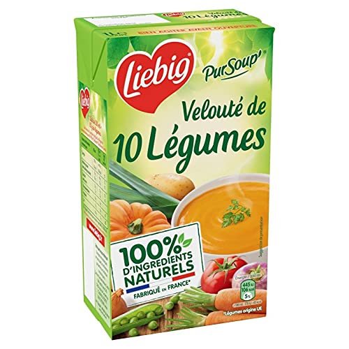Liebig - Pursoup 10 Vegetables Soup 1L - Lot of 4 - Price Per Lot - Fast Delivery