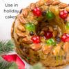 Hides Fine Foods - Green Glace Cherries - 1kg GMO Free - Suitable for Vegetarians - Baking - Desserts - Decorating - Cakes - Cookies - Tart - Mincemeat - Mince Pies - Panettone - Christmas Cake view 4