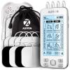AUVON 4 Outputs TENS Machine for Pain Relief, TENS EMS Muscle Stimulator with 24 Modes, 2" and 2"x4" TENS Electrodes Pads view 1