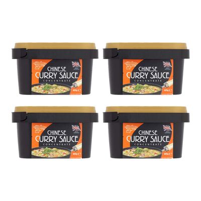 WaNaHong Goldfish Chinese Takeaway Curry Sauce Paste Concentrate 405g Original (Box of 4 Tub)