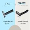 100 Twin Blade Black Disposable Razors in Bulk - Professional or Home Use view 2