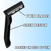 100 Twin Blade Black Disposable Razors in Bulk - Professional or Home Use view 4