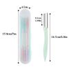Eyebrow Razors 6 Pieces with Storage Case, Facial Hair Remover, Shaver Trimmer Shaper, Exfoliating Dermaplaning Tool for Women and Men view 3