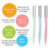 Eyebrow Razors 6 Pieces with Storage Case, Facial Hair Remover, Shaver Trimmer Shaper, Exfoliating Dermaplaning Tool for Women and Men view 4