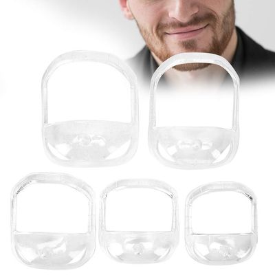 Beard Shaper Contour Tool, Professional Mustache Shaping Tool Beard Shaving Template Goatee Outliner(White)