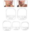 Beard Shaper Contour Tool, Professional Mustache Shaping Tool Beard Shaving Template Goatee Outliner(White) view 2