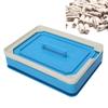 0# Capsule Filling Machine, 200 Holes Capsule Filler Manual DIY Capsule Powder Pressing Filling Machine Plate (Blue) view 2