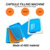 0# Capsule Filling Machine, 200 Holes Capsule Filler Manual DIY Capsule Powder Pressing Filling Machine Plate (Blue) view 4
