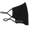 Copper Ion infused Mask - Black - Washable & Reusable with Antibacterial active Copper Ions. AGP Group UK Face Covering Commuting Anti Pollution Mask Sports Running Bike Cycling Silver Adult Unisex view 1