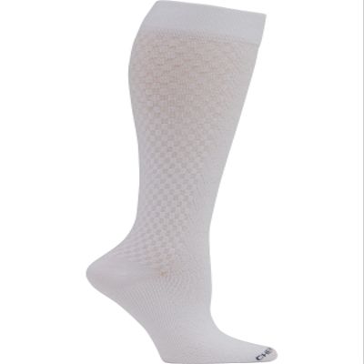 Cherokee TrueSupport Women 10-15 mmHg (1 Pair/ 4 Pairs) pack Compression Socks, Bleach, One Size