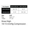 Cherokee TrueSupport Women 10-15 mmHg (1 Pair/ 4 Pairs) pack Compression Socks, Bleach, One Size view 2
