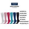 Cherokee TrueSupport Women 10-15 mmHg (1 Pair/ 4 Pairs) pack Compression Socks, Bleach, One Size view 3