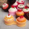 6 Color Cream Cake Glasses Double Contact Lenses Box Contact Lens Case For Eyes Care Kit Holder Container Portable (Color : Red) view 3