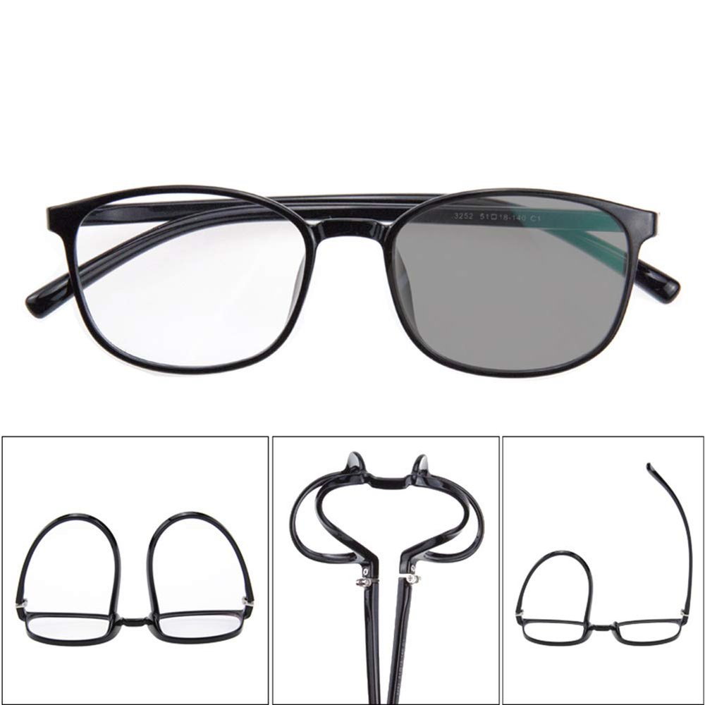 ACXZ Sunglasses Progressive Multifocus Photochromic Reading Glasses for Men and Women, Retro Square Frame, TR90 Flexible Temples, Red,(Diopter: 1.25, 1.75, 2.0, 2.75, 3.0)