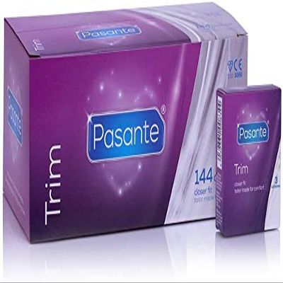 144 Condoms Pasante + Free 3 Pack - CE Approved - Discreet Packaging (Trim)