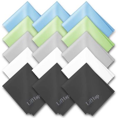 15 Pack Glasses Cleaning Cloths - Glasses & Eyeglass Cleaner Wipes|Lens Cleaning Wipes for Mobile Phones, Watches, Screens and All Delicate Surfaces(7 "x 6")