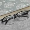 2020 New Reading Glasses, Half-Frame Ultra-Light Resin, Large-Frame Unisex, Anti-Blue Light for Men and Women, Simple, Stylish, Light and Comfortable view 2