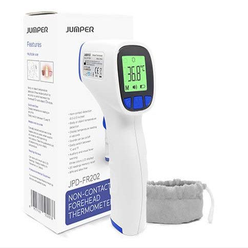 ADS Medicare Infrared Forehead Thermometer - Contactless Digital Baby & Adult Thermometer with 1-Second Reading, Fever Alert, Silent Mode, C/F Switch & Object Temperature Mode