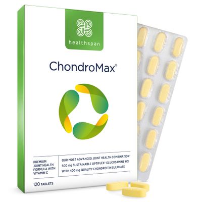 Glucosamine & Chondroitin (120 Tablets, 500mg Glucosamine & 400mg Chondroitin) | Joint & Bone Support | Advanced Joint Support | Vitamin C to Support Joint Cartilage | Sustainably Sourced