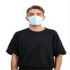 Basic Sense 3D Washable Reusable Thick Reinforced Plain Face Coverings Masks (Sky Blue) view 4