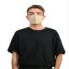 Basic Sense 3D Washable Reusable Thick Reinforced Plain Face Coverings Masks (Beige) view 4