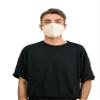 Basic Sense 100% Cotton Washable Reusable Skin Friendly Plain Face Coverings Masks (Beige) view 4