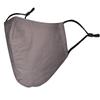 Basic Sense 100% Cotton Washable Reusable Skin Friendly Plain Face Coverings Masks (Dark Grey) view 2