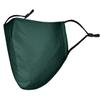 Basic Sense 100% Cotton Washable Reusable Skin Friendly Plain Face Coverings Masks (Dark Green) view 2