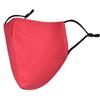 Basic Sense 100% Cotton Washable Reusable Skin Friendly Plain Face Coverings Masks (Red) view 2