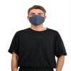 Basic Sense 100% Cotton Washable Reusable Skin Friendly Plain Face Coverings Masks (Navy) view 4