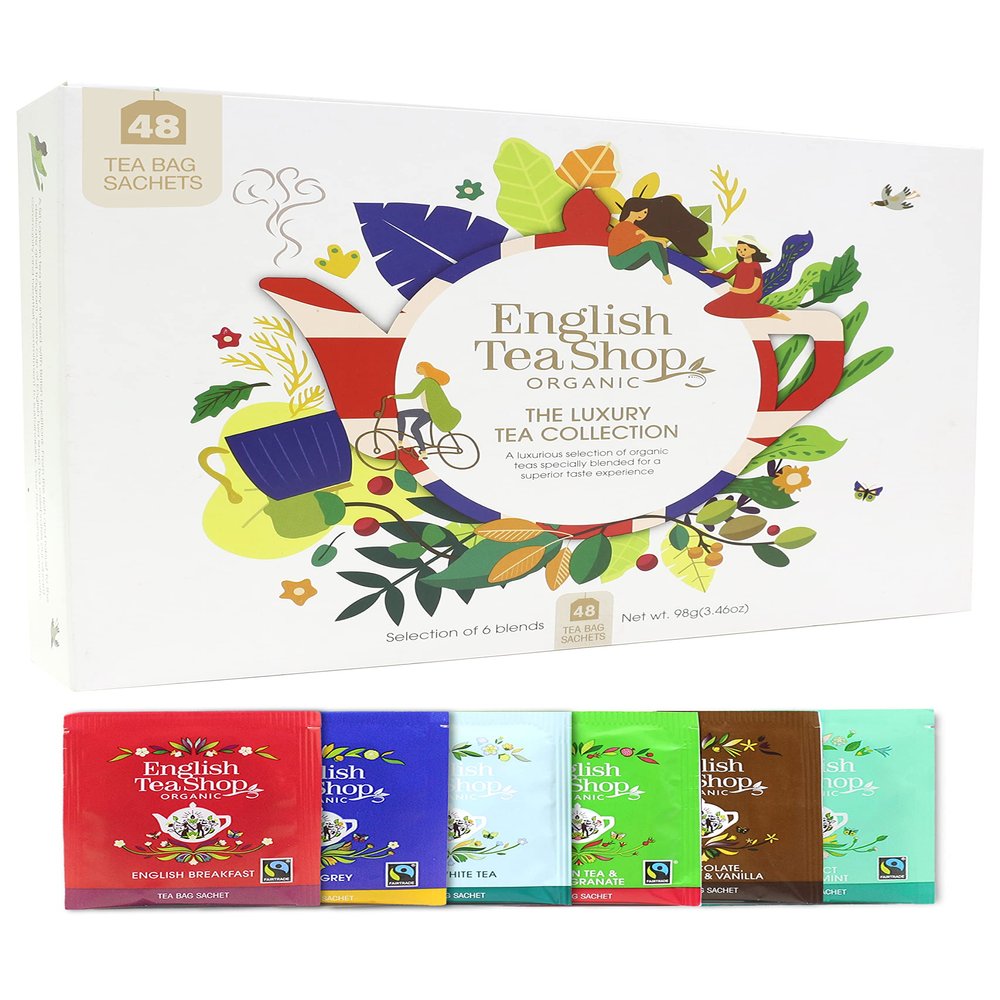 English Tea Shop, The Organic Luxury Tea Gift Collection, 48 Tea Bags, 6 Tea Flavours