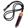 mookaitedecor Garnet Crystal Point Pendent Necklace for Women Men, Resin Healing Crystal Chip Necklace Red Crystal Pendulum Necklace Hexagonal Semi Precious Stone Reiki Chakra Spiritual Gift view 2