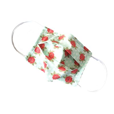 Floral Cotton Facemask With Nose Wire And Filter Pocket, Floral Facemask, Cotton Rose Facemask, Floral Pattern, Reusable Facemask, Washable Facemask