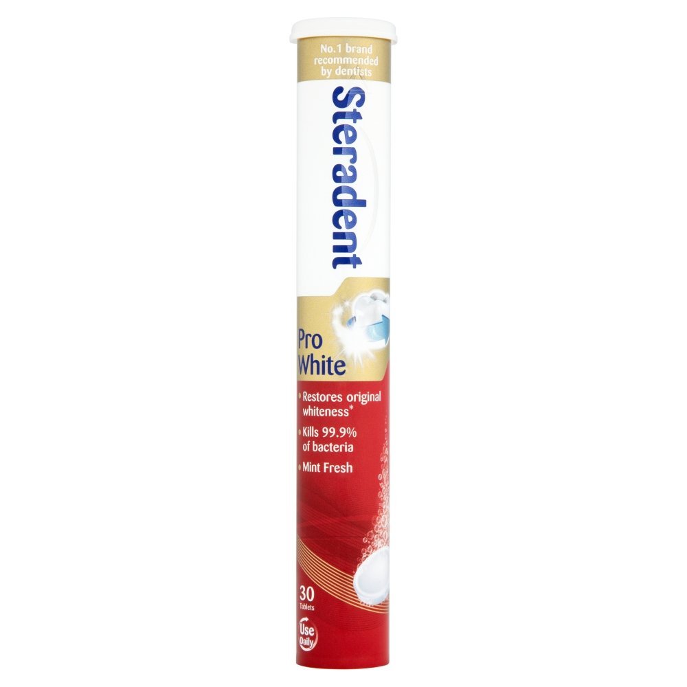Steradent Pro White Tablets, 30 each