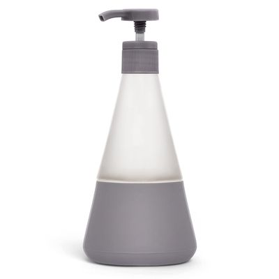Cleancult Glass Dish Soap Dispenser with Pump, Refillable Glass 15 oz Container, Shatter Resistant, Liquid Dishwashing Detergent, Non-Slip Grip, Matte Clear Frosted Finish, Kitchen Sink