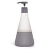 Cleancult Glass Dish Soap Dispenser with Pump, Refillable Glass 15 oz Container, Shatter Resistant, Liquid Dishwashing Detergent, Non-Slip Grip, Matte Clear Frosted Finish, Kitchen Sink view 1